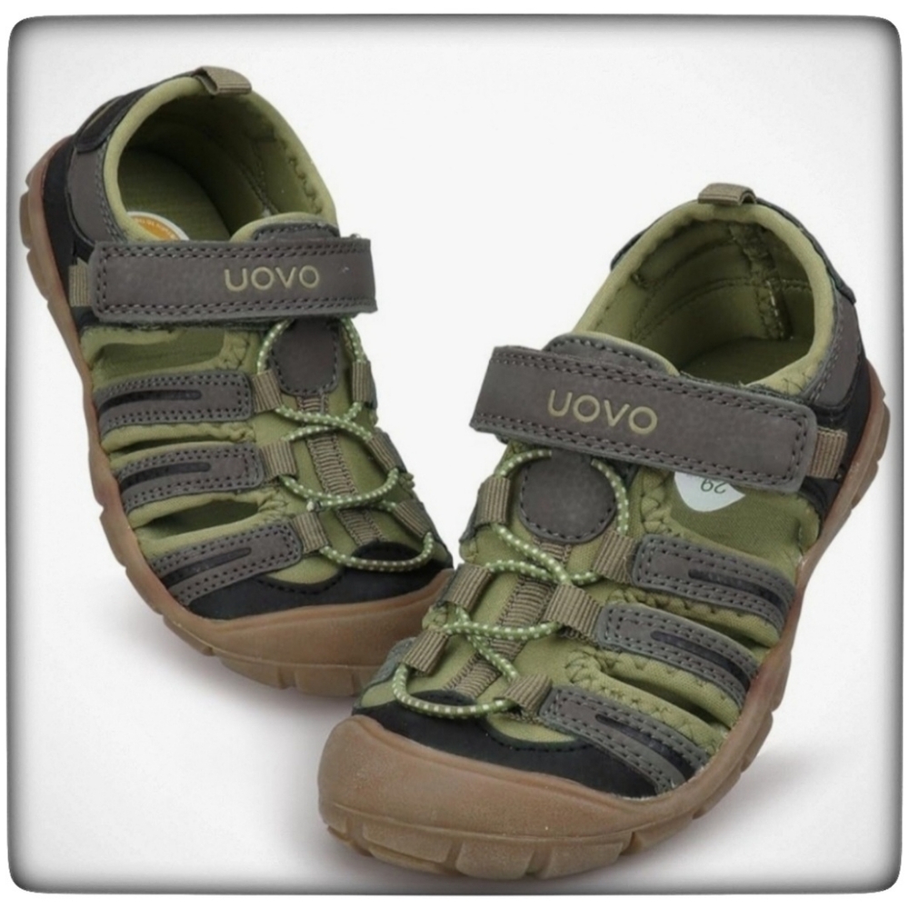 UOVO Boys Sandals Kids Sandals Hiking Athletic Closed-Toe Beach Summer Sandals-3